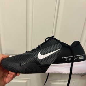Nike Black and White Vapor Pro Sneakers